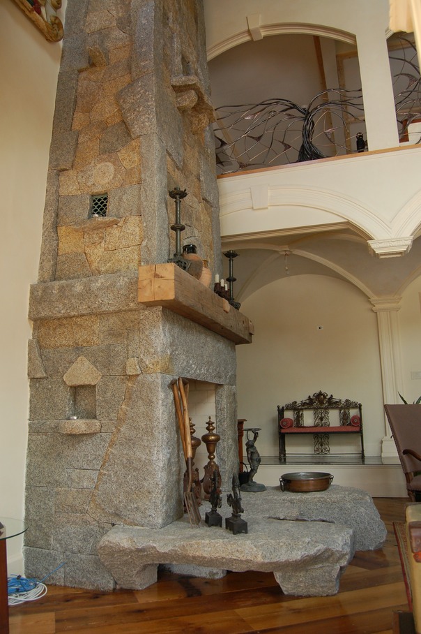 Cape Ann granite fireplace - left viewJPG