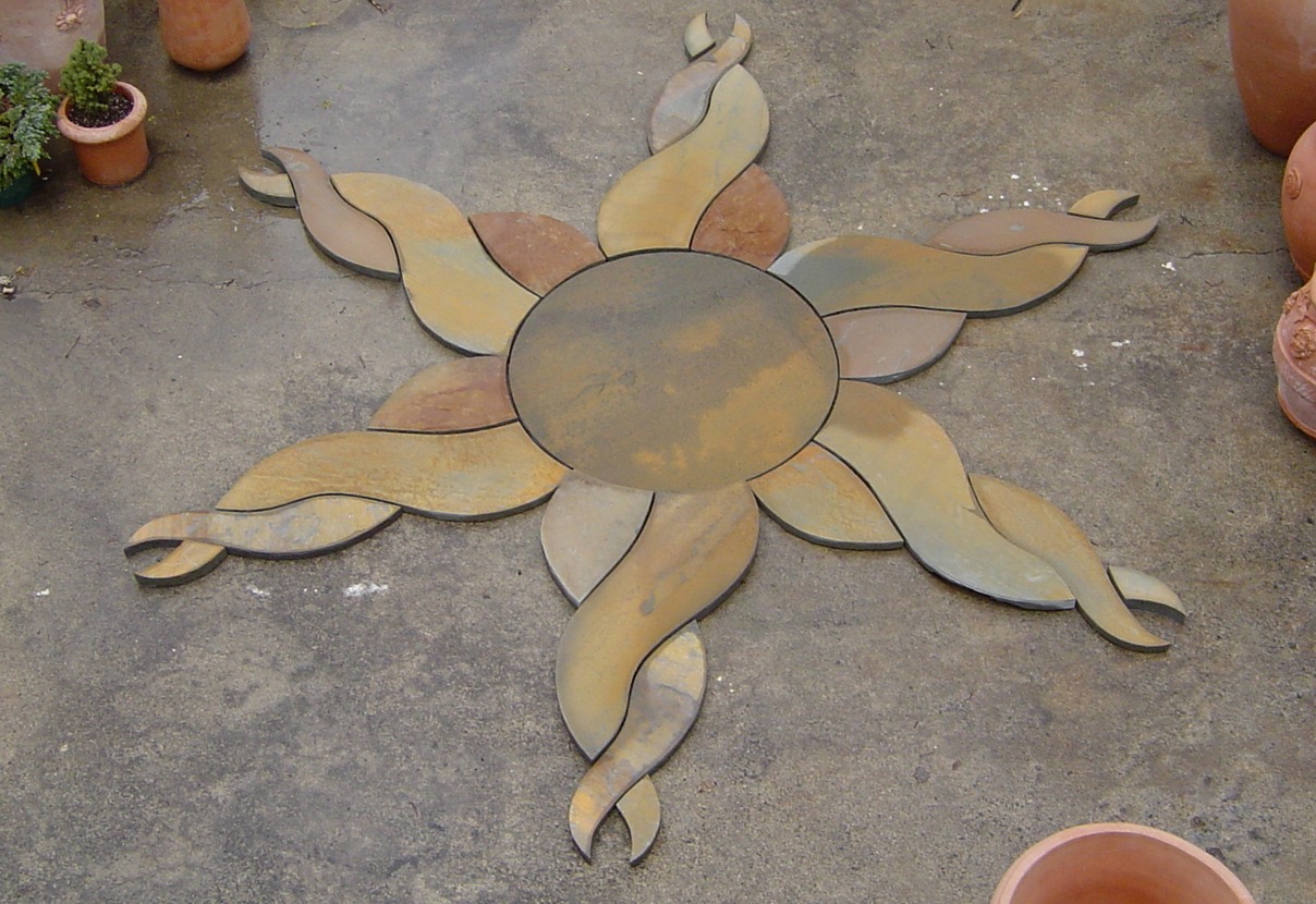 Bluestone sun design ready for installation