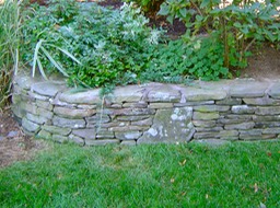 fieldstone wall