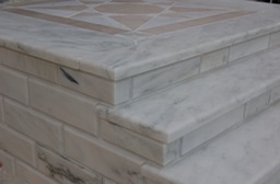 marble stairs detail