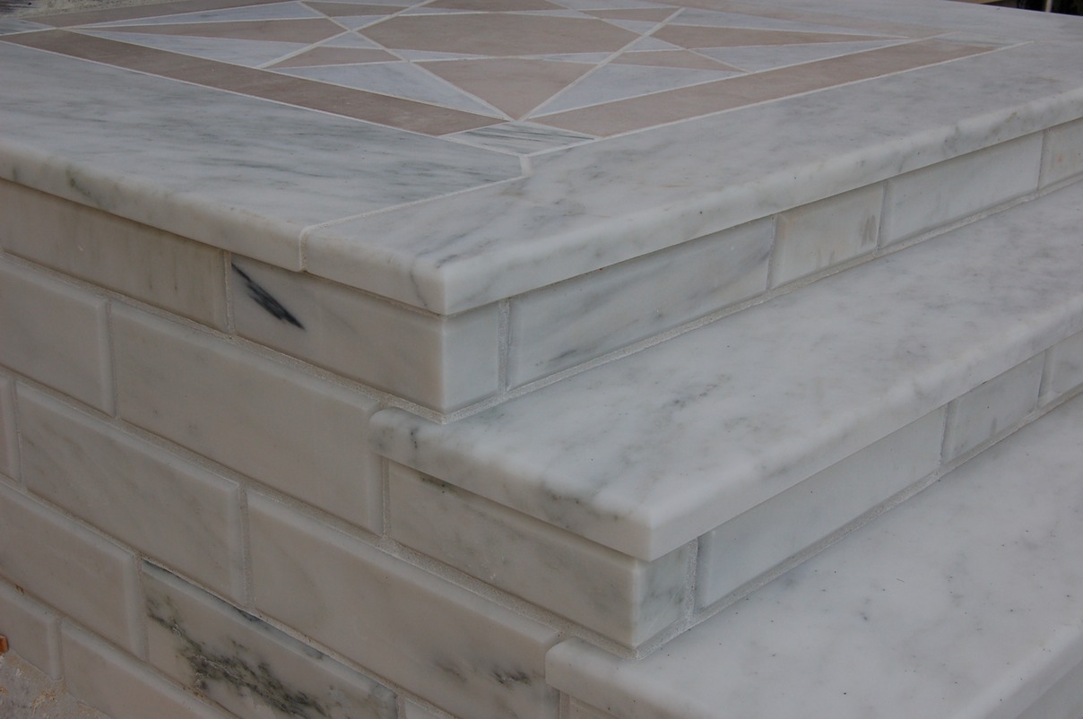 marble stairs detail