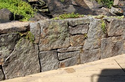 Weathered granite wall