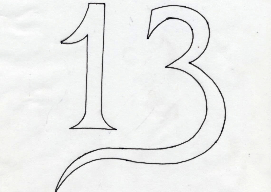 freehand number 13 2