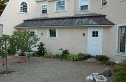 Lime paint application detail