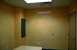 Venetian plaster conference room